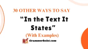 “In the Text It States”