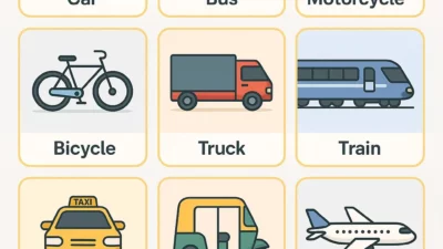 Vehicles Name in English with Pictures and Types